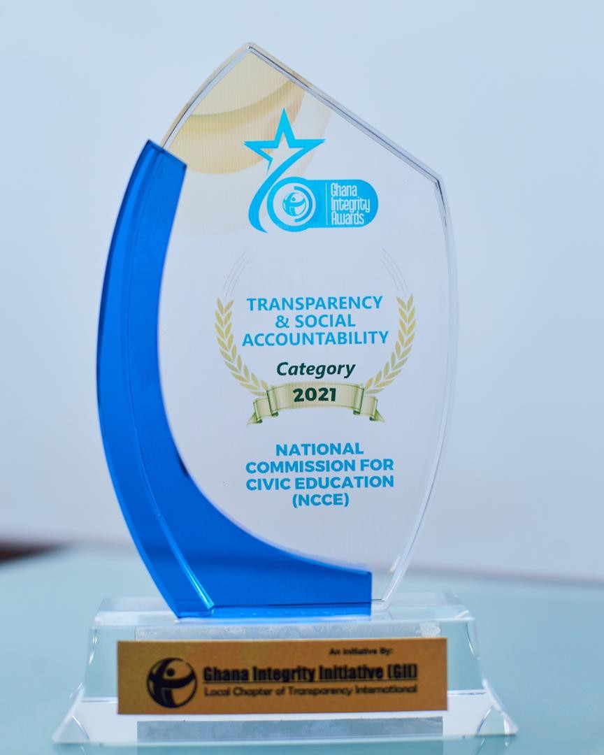 GII RECOGNISES NCCE'S CONTRIBUTION TOWARDS FIGHT AGAINST CORRUPTION ...