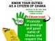 KNOW YOUR DUTIES AS A CITIZEN OF GHANA