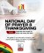 National Day of Prayer & Thanksgiving