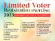 Limited voter registration exercise 2023