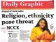 Religion, ethnicity pose threat - NCCE
