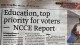 Education, top priority for voters- NCCE Report