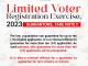 ​Public education on limited Voter Registration Exercise 2023​