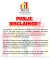 Public Disclaimer
