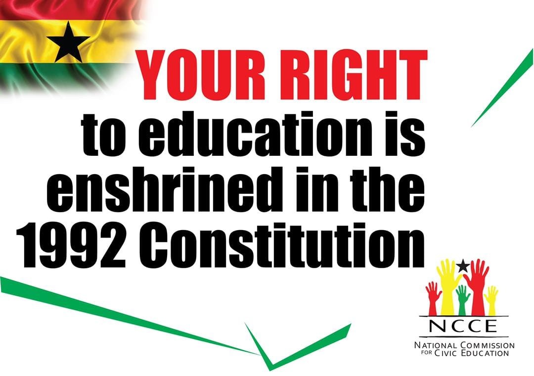 Your Right To Free Education Is Enshrined In The 1992 Constitution Of ...