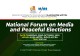 NATIONAL FORUM ON MEDIA AND PEACEFUL ELECTIONS