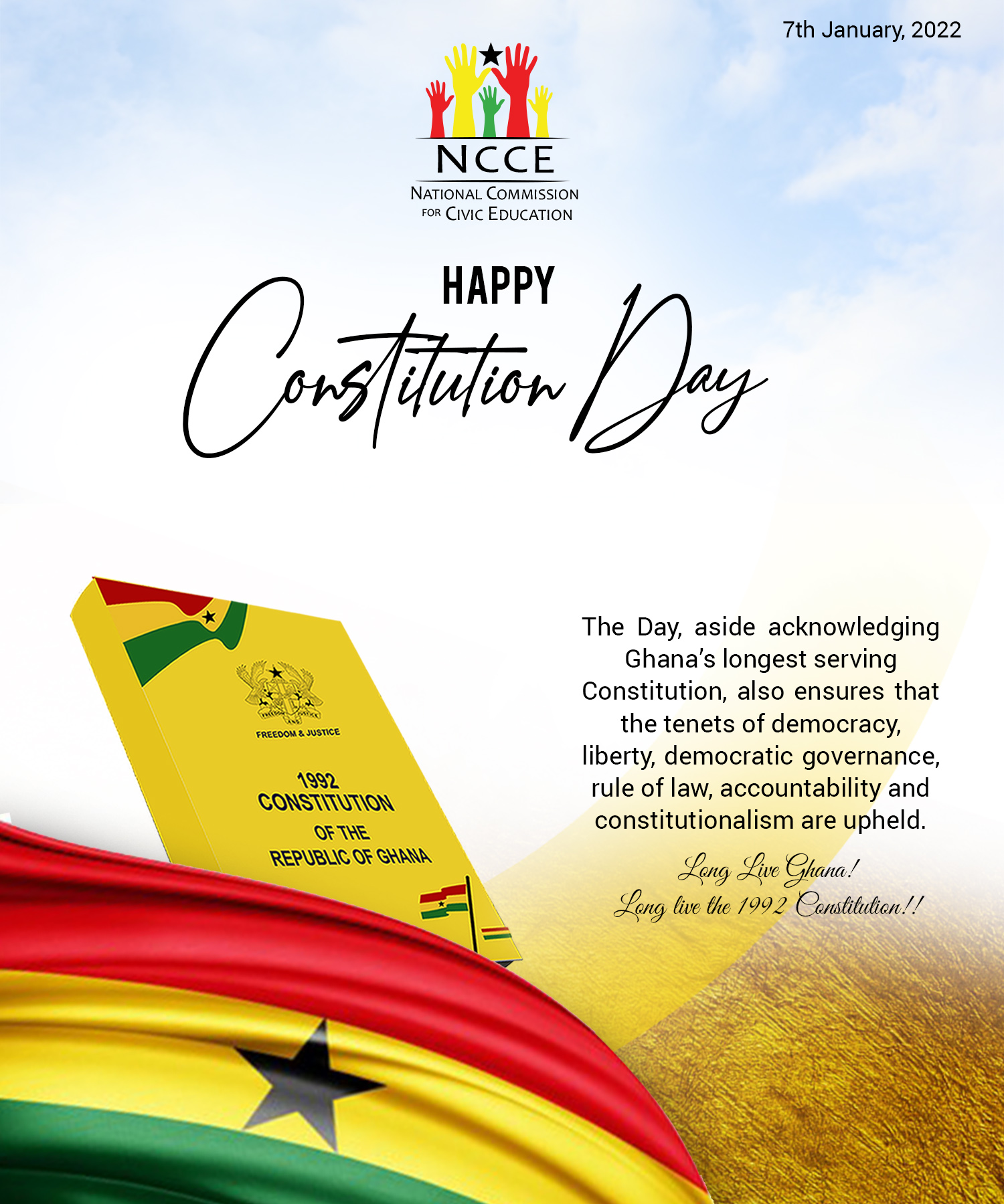 Happy 29th Constitutional Day NCCE Ghana