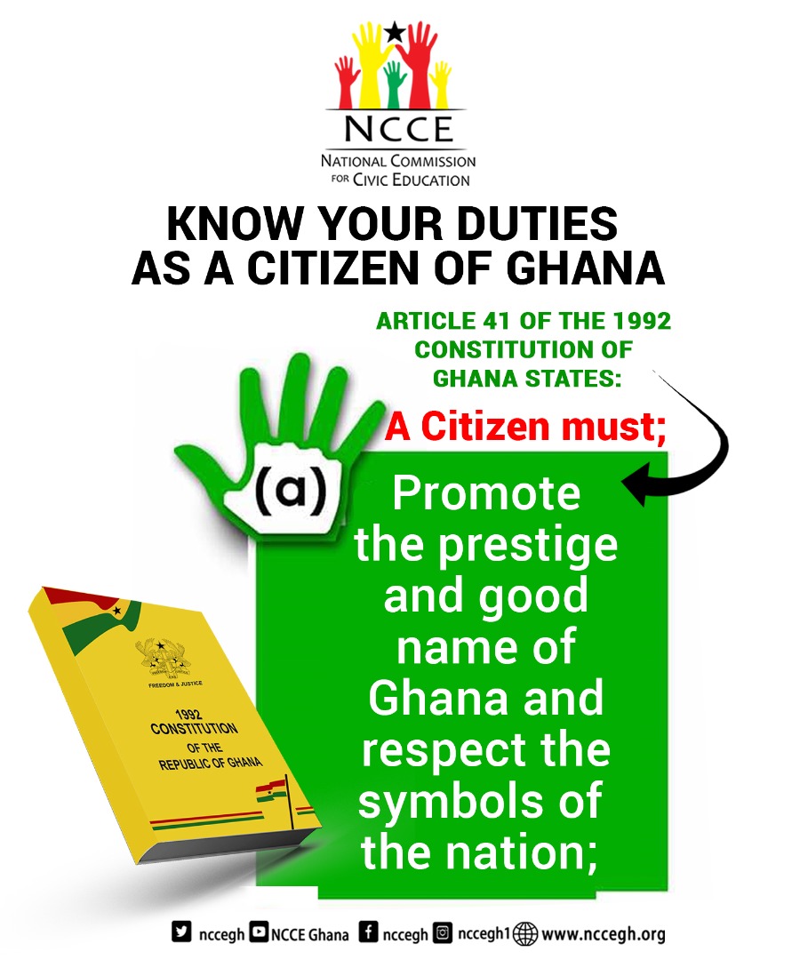 KNOW YOUR DUTIES AS A CITIZEN OF GHANA | NCCE Ghana