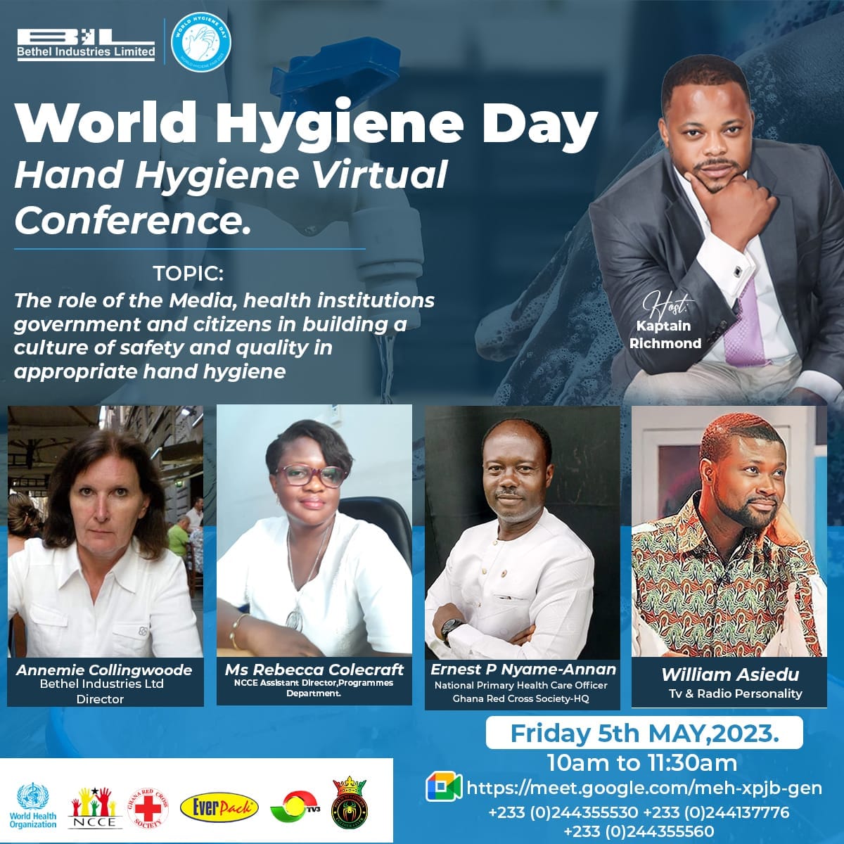 World Hygiene Day Hand Hygiene Virtual Conference. NCCE Ghana
